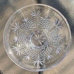 TOWLE Austria 24% Crystal Pineapple Cut Collection Footed Centerpiece Bowl 5x10"